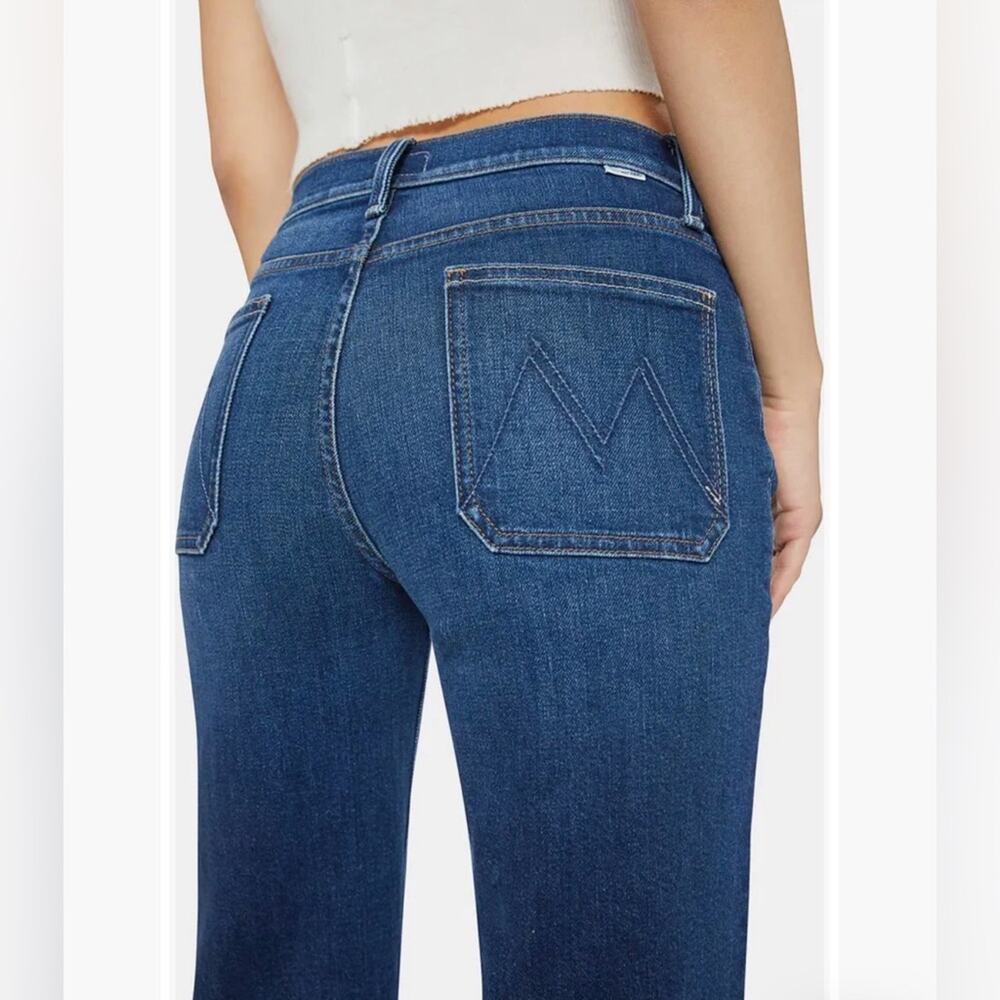 NWT! MOTHER The Lil Rambler Patch Pocket High Waist Straight Leg Jeans size 31P - Picture 8 of 16